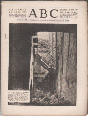 PERIODICO ABC DE SEVILLA 11 DE OCTUBRE DE 1938 Nº 11033