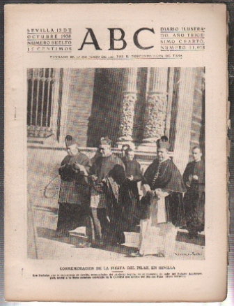 PERIODICO ABC DE SEVILLA 13 DE OCTUBRE DE 1938 Nº 11035