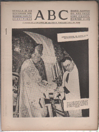 PERIODICO ABC DE SEVILLA 23 DE NOVIEMBRE DE 1938 Nº 11070