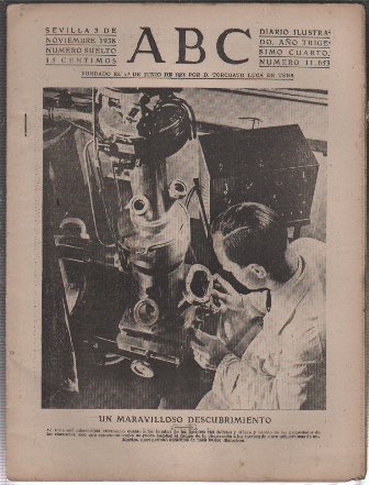 PERIODICO ABC DE SEVILLA 3 DE NOVIEMBRE DE 1938 Nº 11053