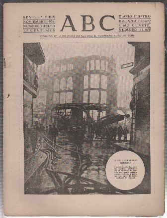 PERIODICO ABC DE SEVILLA 5 DE NOVIEMBRE DE 1938 Nº 11055