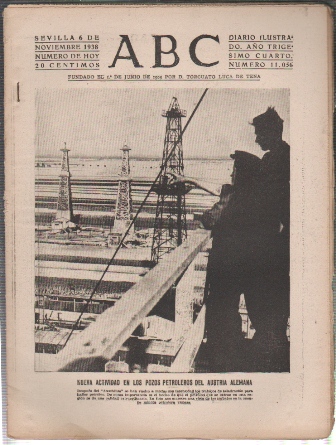 PERIODICO ABC DE SEVILLA 6 DE NOVIEMBRE DE 1938 Nº 11056
