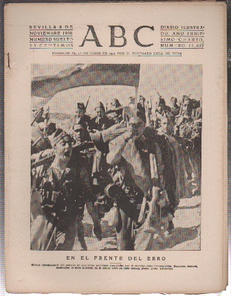 PERIODICO ABC DE SEVILLA 8 DE NOVIEMBRE DE 1938 Nº 11057