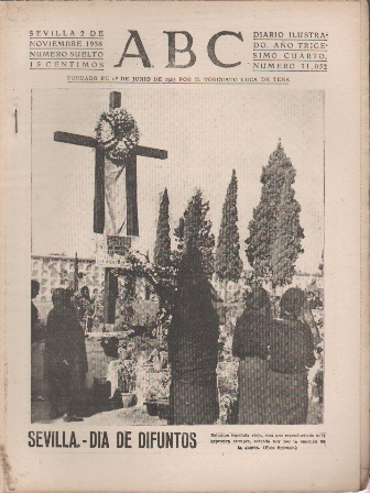 PERIODICO ABC DE SEVILLA 2 DE NOVIEMBRE DE 1938 Nº 11052