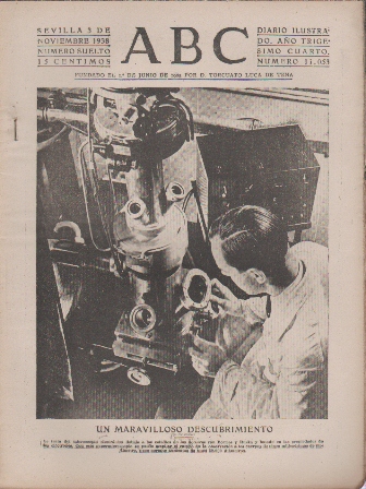 PERIODICO ABC DE SEVILLA 3 DE NOVIEMBRE DE 1938 Nº 11053