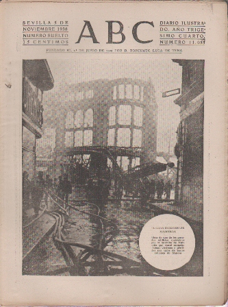 PERIODICO ABC DE SEVILLA 5 DE NOVIEMBRE DE 1938 Nº 11055