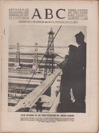 PERIODICO ABC DE SEVILLA 6 DE NOVIEMBRE DE 1938 Nº 11056