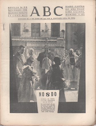 PERIODICO ABC DE SEVILLA 24 DE NOVIEMBRE DE 1938 Nº 11071