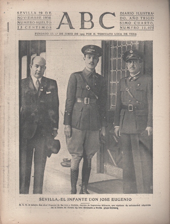 PERIODICO ABC DE SEVILLA 29 DE NOVIEMBRE DE 1938 Nº 11075