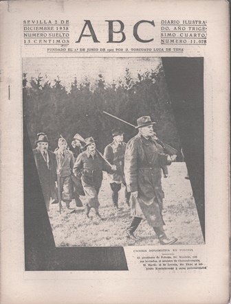 PERIODICO ABC DE SEVILLA 2 DE DICIEMBRE DE 1938 Nº 11078