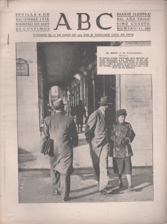 PERIODICO ABC DE SEVILLA 4 DE DICIEMBRE DE 1938 Nº 11080