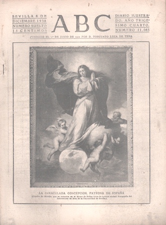 PERIODICO ABC DE SEVILLA 8 DE DICIEMBRE DE 1938 Nº 11083