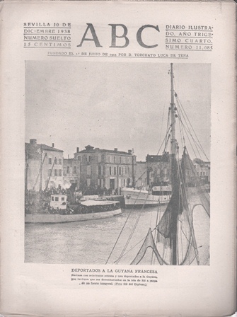 PERIODICO ABC DE SEVILLA 10 DE DICIEMBRE DE 1938 Nº 11085