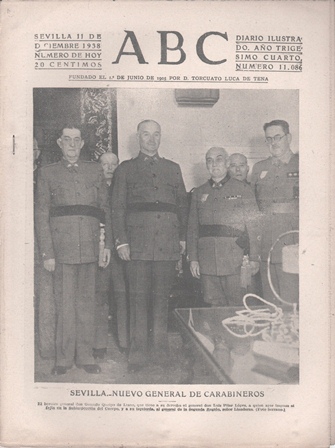 PERIODICO ABC DE SEVILLA 11 DE DICIEMBRE DE 1938 Nº 11086