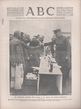 PERIODICO ABC DE SEVILLA 15 DE DICIEMBRE DE 1938 Nº 11089
