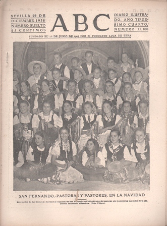 PERIODICO ABC DE SEVILLA 29 DE DICIEMBRE DE 1938 Nº 11100