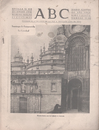 PERIODICO ABC DE SEVILLA 31 DE DICIEMBRE DE 1938 Nº 11102