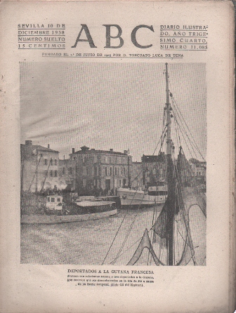 PERIODICO ABC DE SEVILLA 10 DE DICIEMBRE DE 1938 Nº 11085