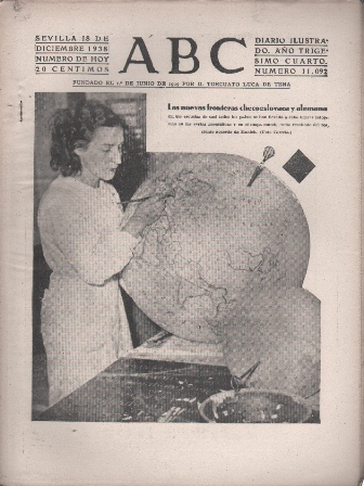 PERIODICO ABC DE SEVILLA 18 DE DICIEMBRE DE 1938 Nº 11092