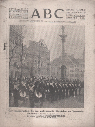 PERIODICO ABC DE SEVILLA 21 DE DICIEMBRE DE 1938 Nº 11094