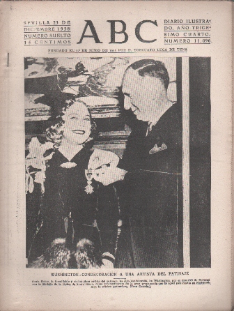 PERIODICO ABC DE SEVILLA 23 DE DICIEMBRE DE 1938 Nº 11096