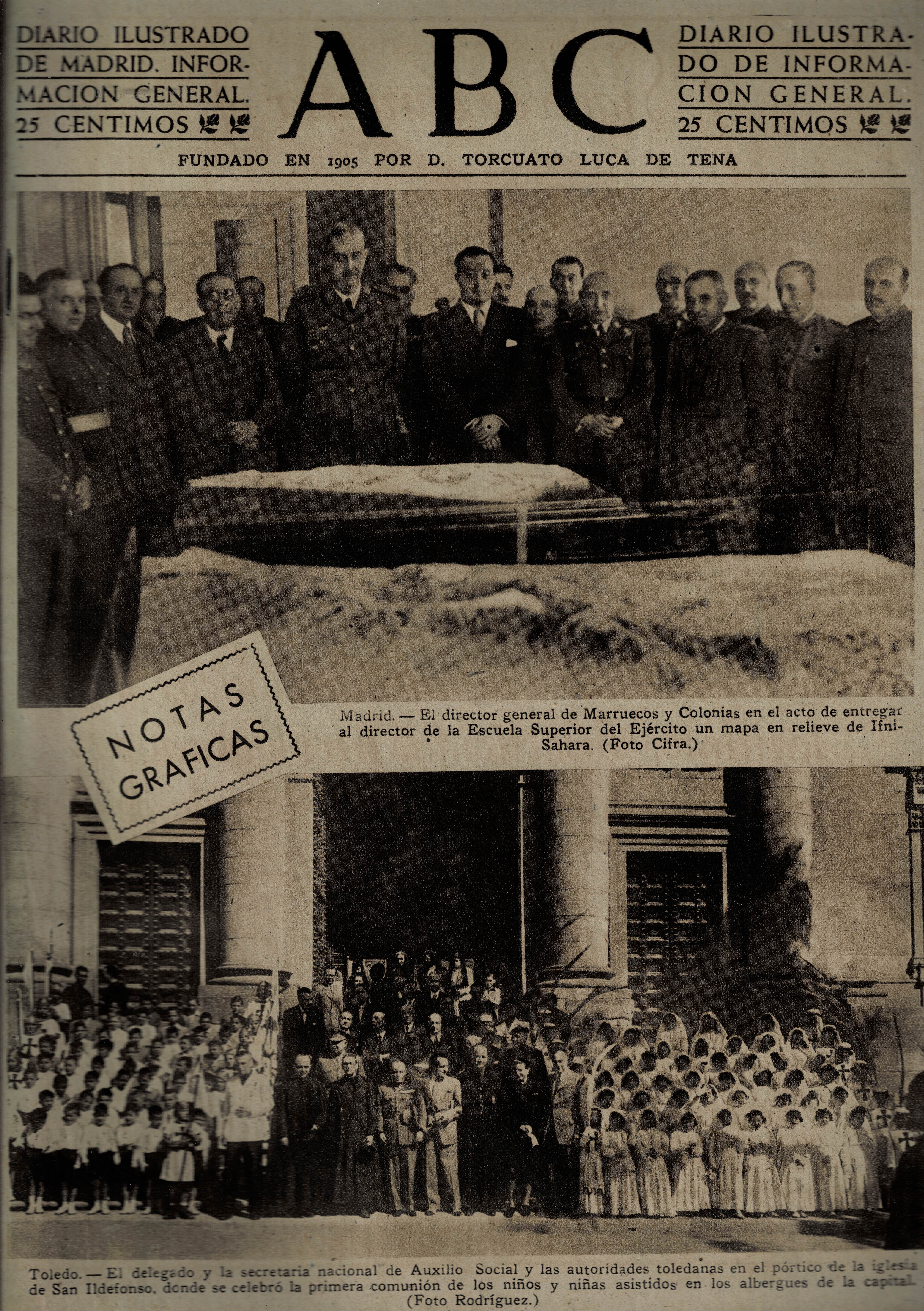 PERIODICO ABC MADRID-SEVILLA 17 DE JUNIO DE 1945 Nº 13057