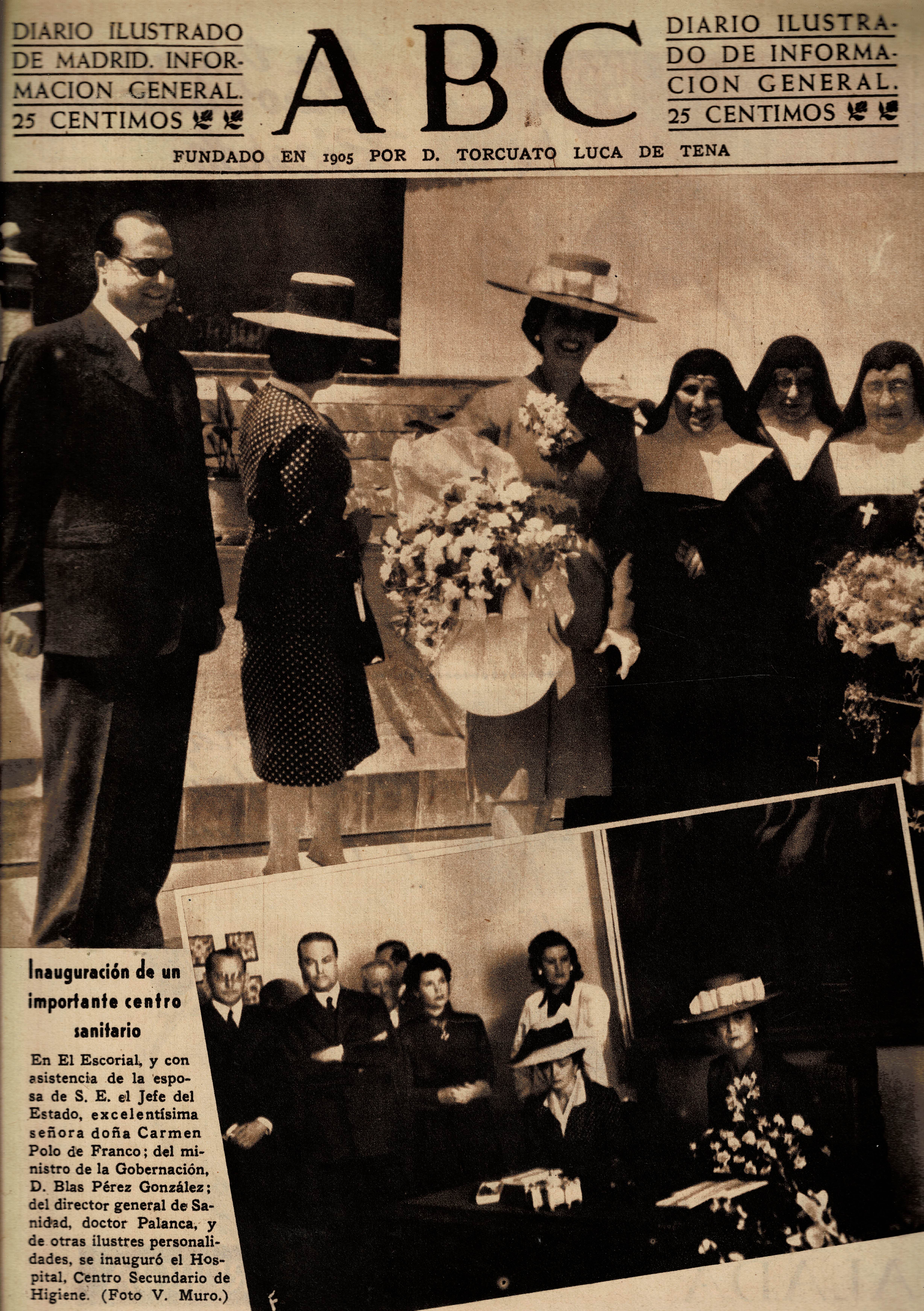 PERIODICO ABC MADRID-SEVILLA 28 DE JUNIO DE 1945 Nº 13066