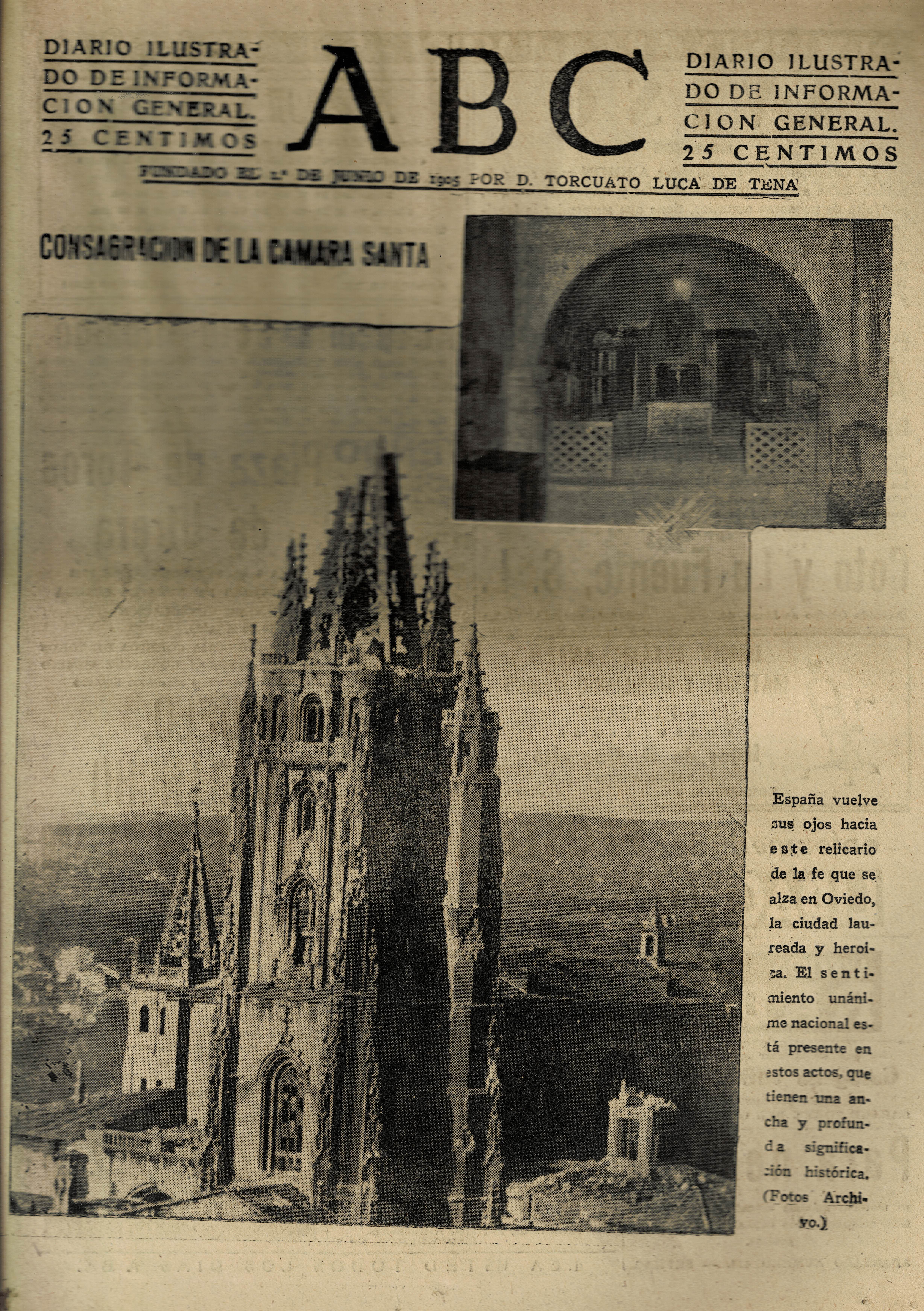 PERIODICO ABC MADRID-SEVILLA 8 DE SEPTIEMBRE DE 1942
