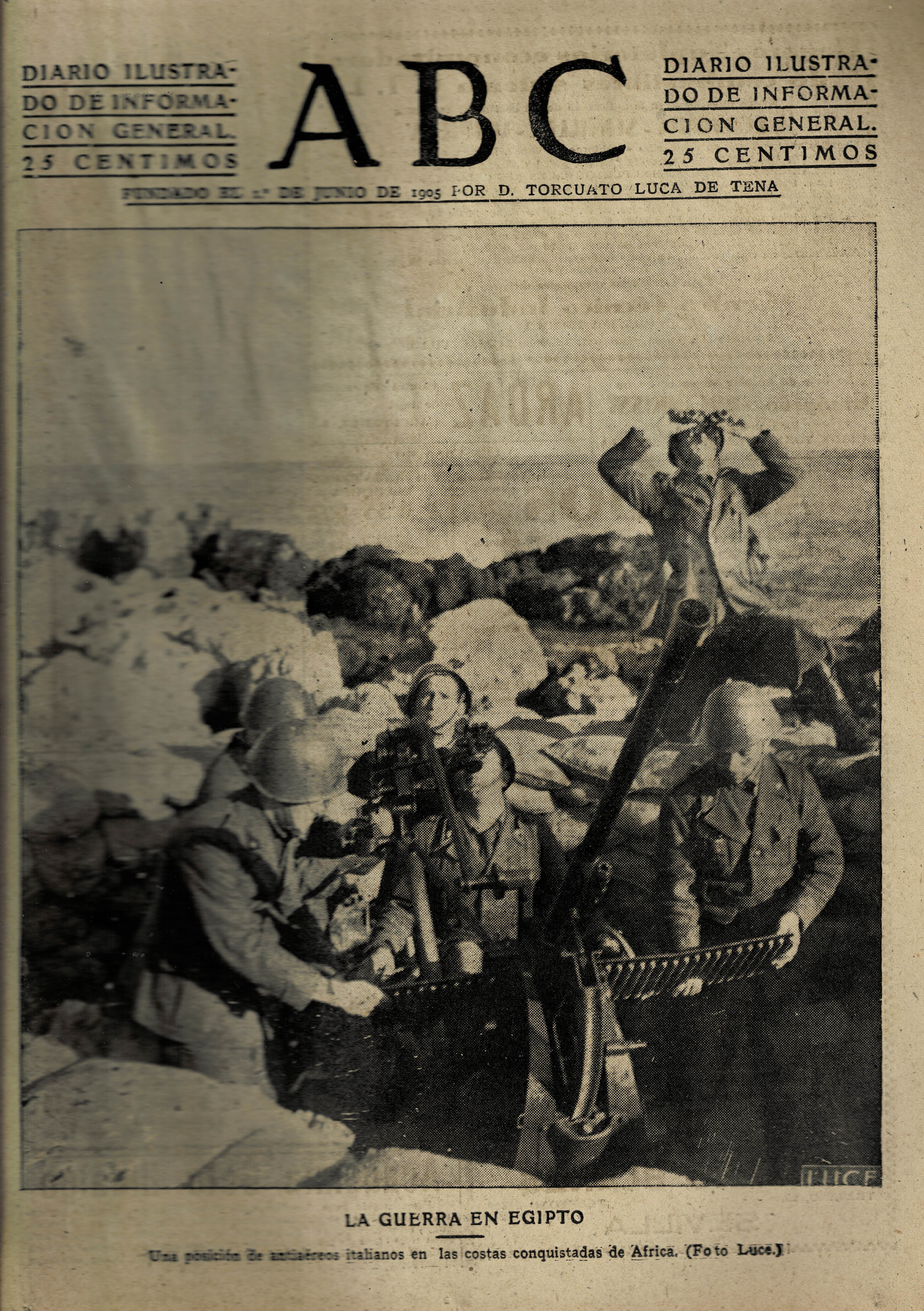 PERIODICO ABC MADRID-SEVILLA 10 DE SEPTIEMBRE DE 1942