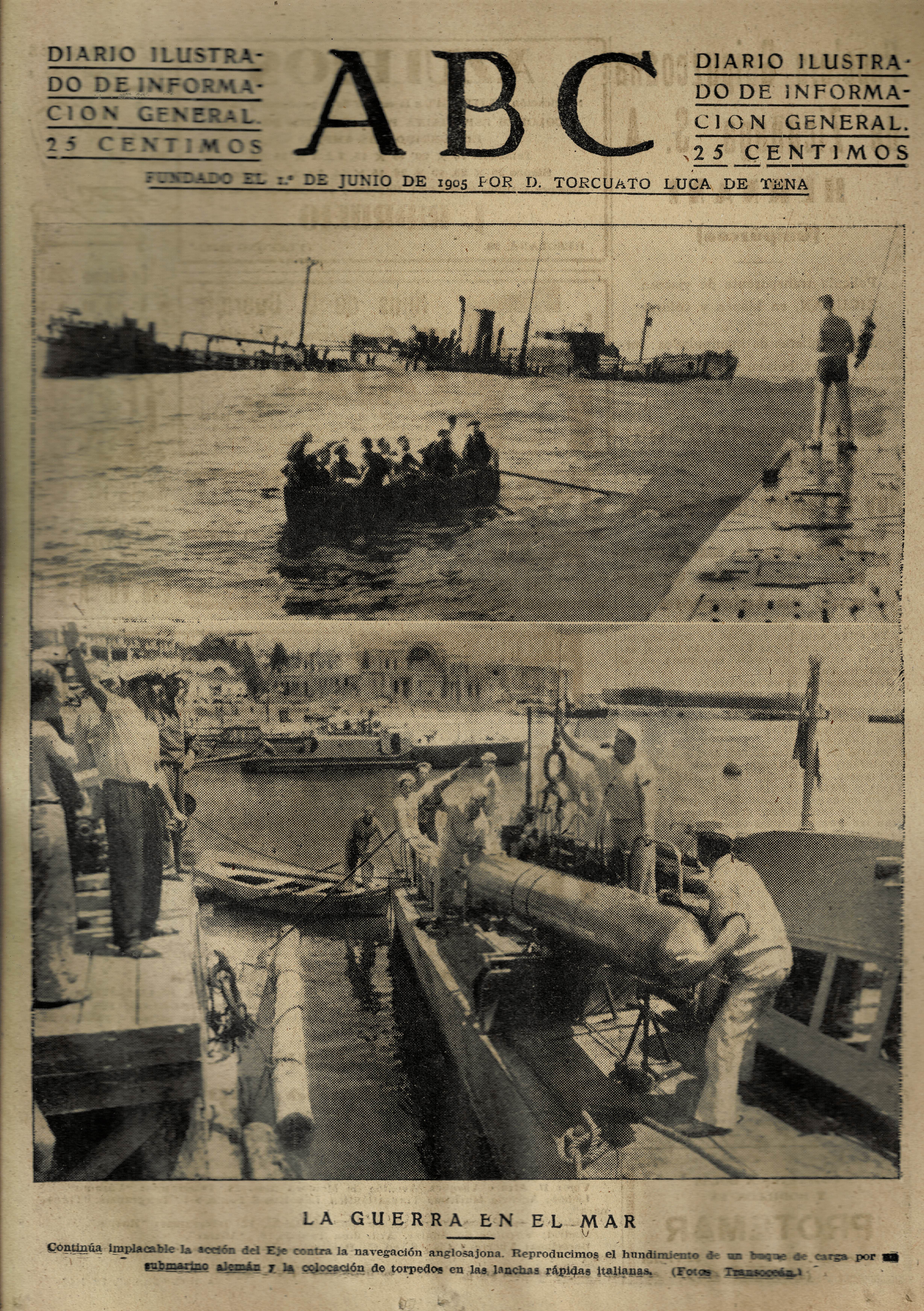 PERIODICO ABC MADRID-SEVILLA 26 DE SEPTIEMBRE DE 1942