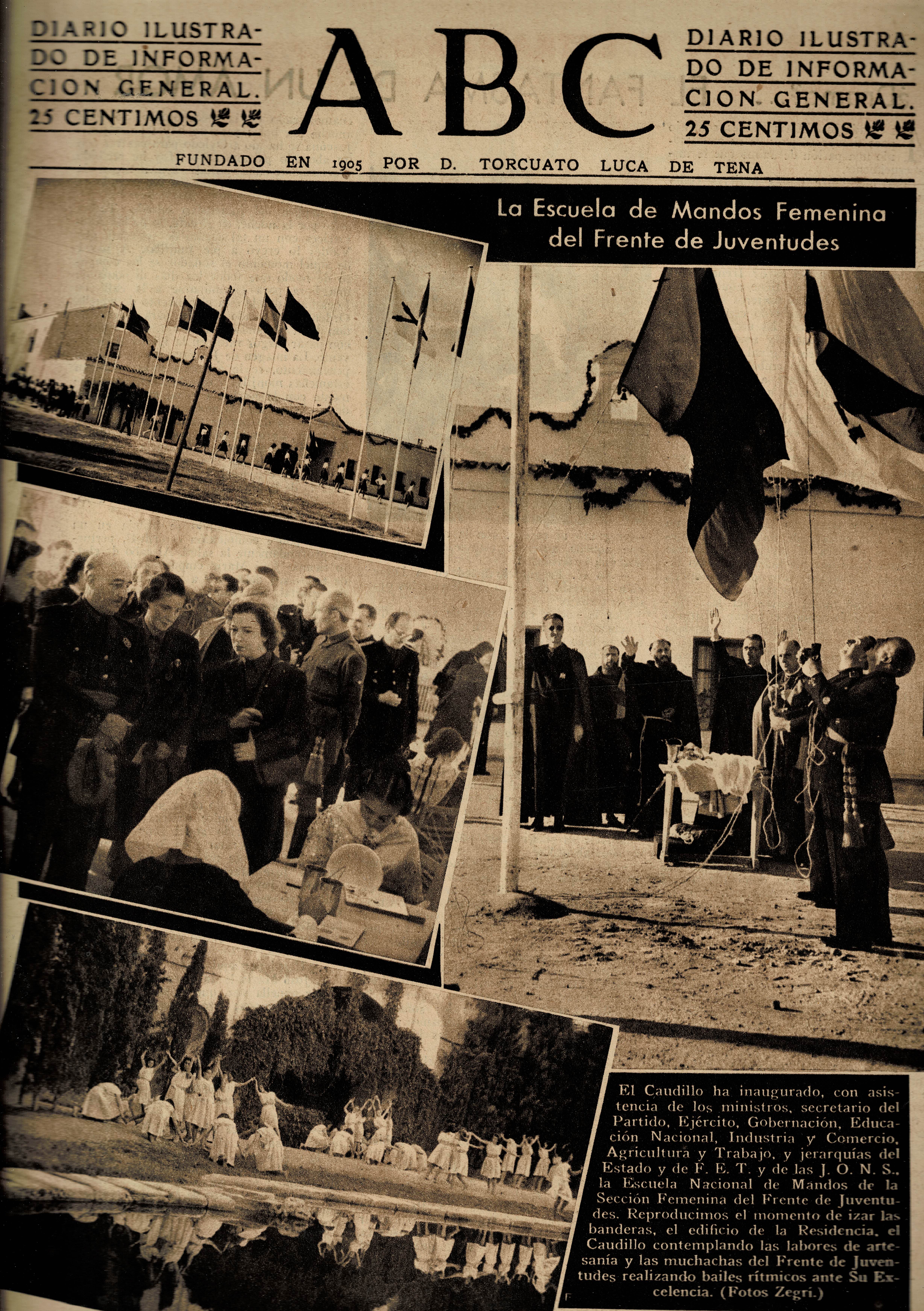 PERIODICO ABC MADRID-SEVILLA 21 DE OCTUBRE DE 1942