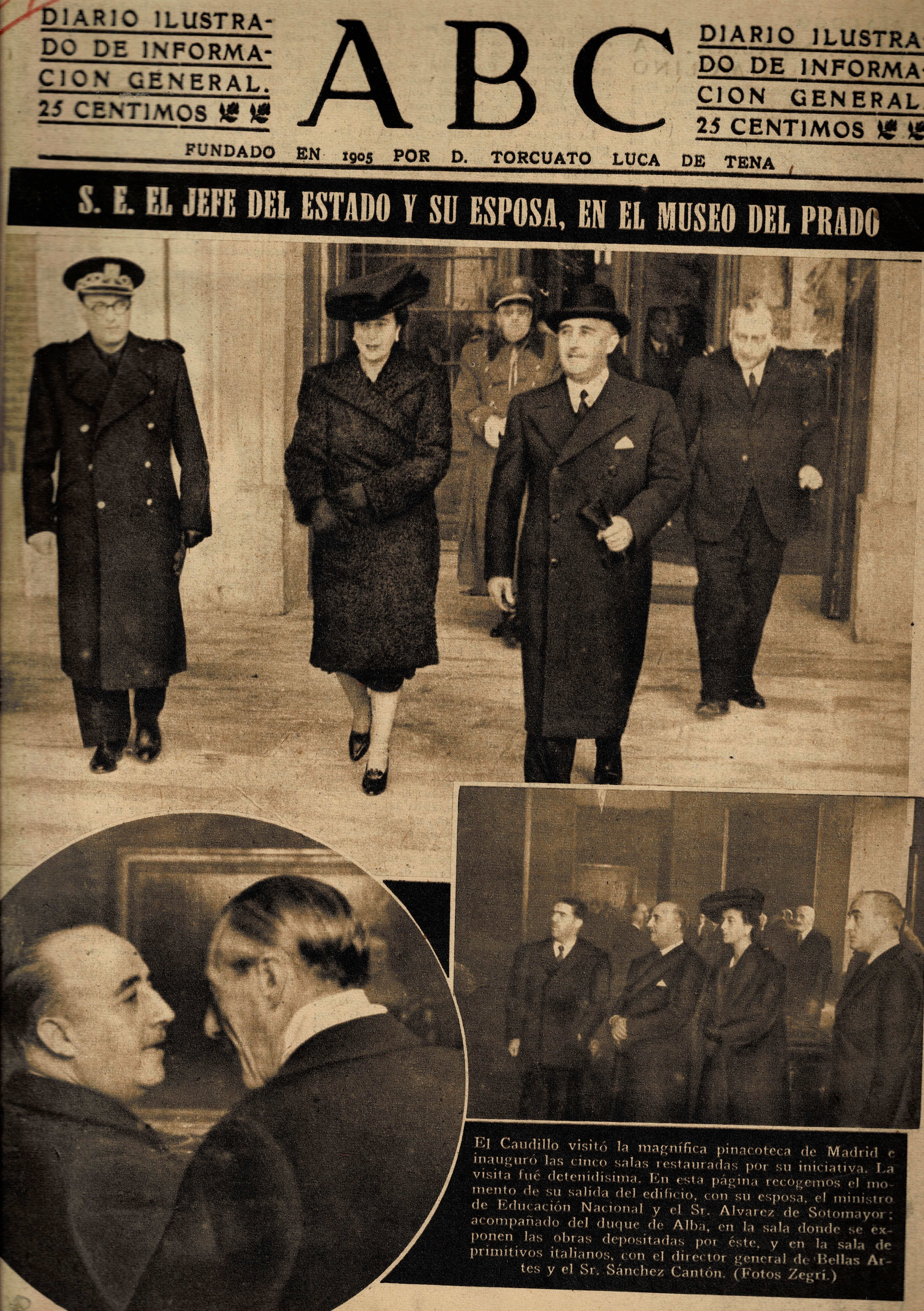PERIODICO ABC MADRID-SEVILLA 29 DE DICIEMBRE DE 1942 Nº 12288
