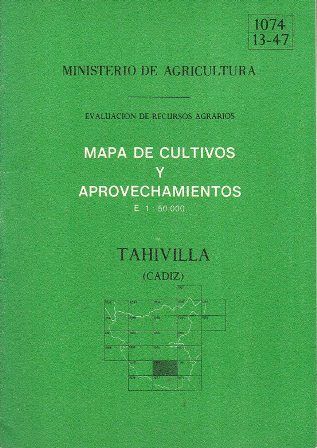 MAPA DE CULTIVOS Y APROVECHAMIENTOS - TAHIVILLA - CADIZ