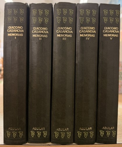GIACOMO CASANOVA, MEMORIAS (5 TOMOS)