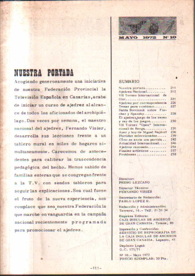 AJEDREZ CANARIO.