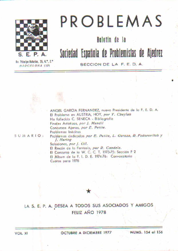 OCTUBRE A DICIEMBRE 1977. Nº 154  AL 156.