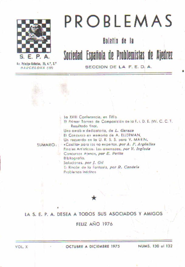OCTUBRE  A DICIEMBRE. 1975. Nº 130  AL 132.