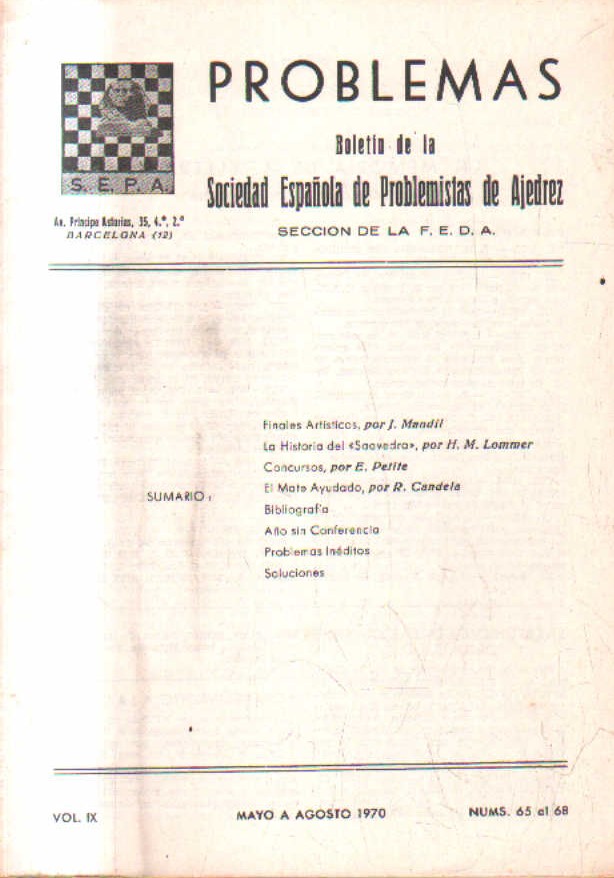 MAYO A  AGOSTO. 1970. Nº 65  AL 68.