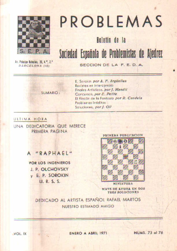 ENERO A  ABRIL. 1971. Nº 73  AL 76.