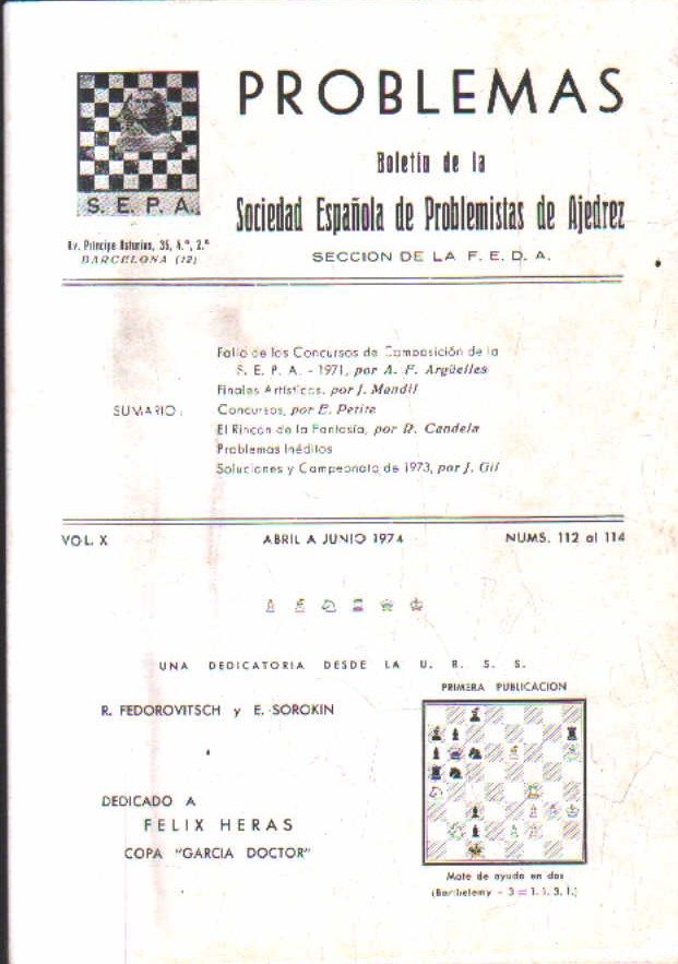 ABRIL  A JUNIO. 1974. Nº 112  AL 114.