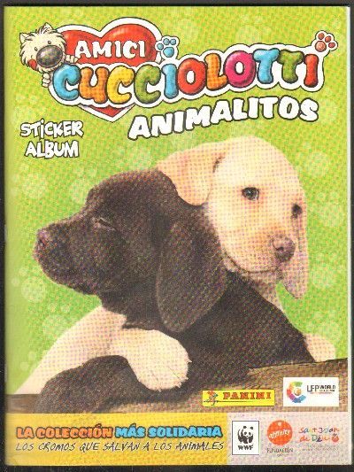 AMICI CUCCIOLOTTI ANIMALITOS. STICKER ALBUM. INCOMPLETO