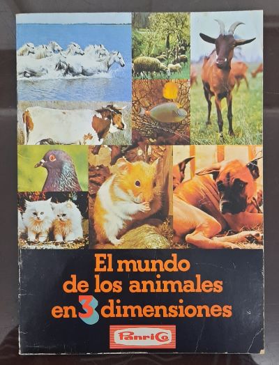 ÁLBUM DE CROMOS, INCOMPLETO. EL MUNDO DE LOS ANIMALES EN 3 DIMENSIONES