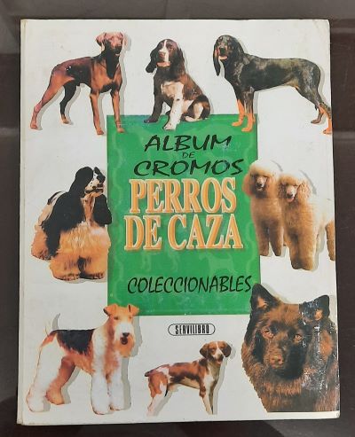 ÁLBUM DE CROMOS, INCOMPLETO. PERROS DE CAZA. COLECCIONABLES