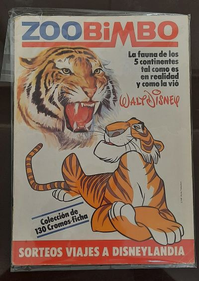ÁLBUM DE CROMOS. ZOO BIMBO. LA FAUNA DE LOS 5 CONTINENTES. INCOMPLETO