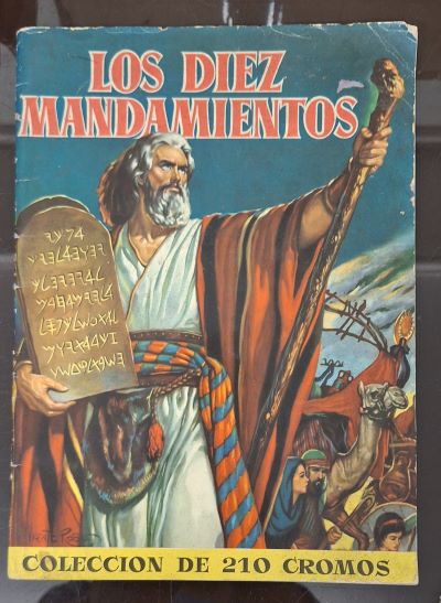ÁLBUM LOS DIEZ MANDAMIENTOS. COLECCIÓN DE 210 CROMOS. VACÍO