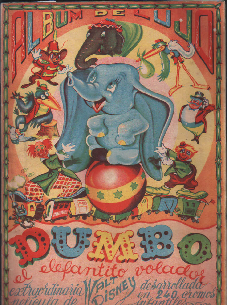 ALBUM DE LUJO DE DUMBO EL ELEFANTITO VOLADOR. CROMOS. COMPLETO
