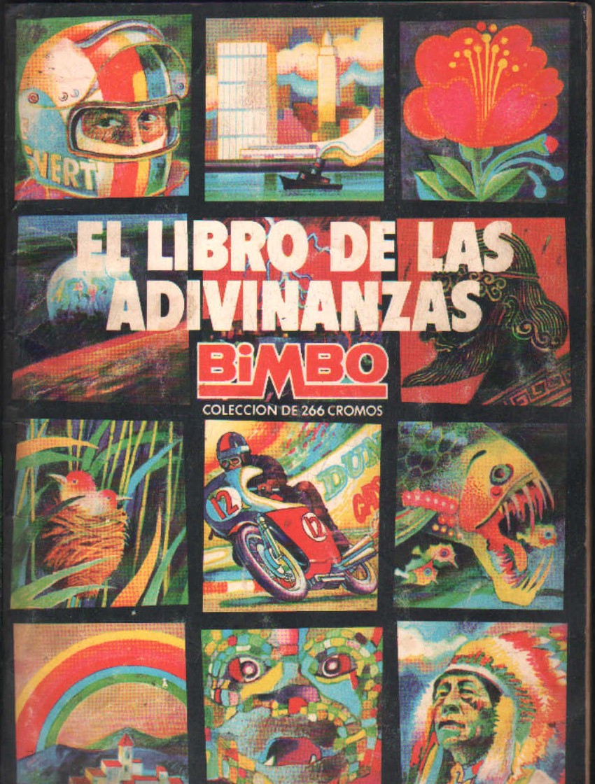2 ÁLBUMES DE CROMOS. EL LIBROS DE LAS ADIVINANZAS 1 Y 2. BIMBO. COMPLETOS