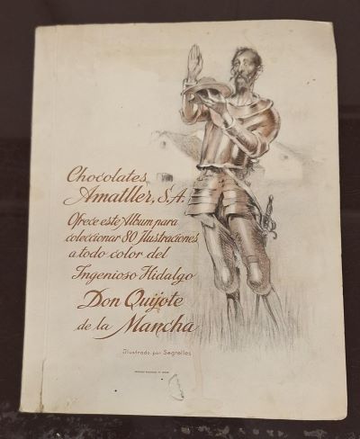 ÁLBUM DE CROMOS.CHOCOLATES AMATLLER, S.A. 80 ILUSTRACIONES A TODO COLOR DE DON QUIJOTE DE LA MANCHA