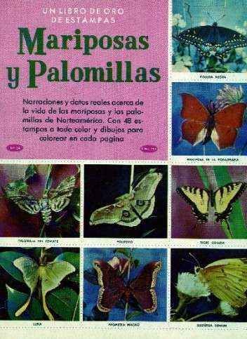 MARIPOSAS Y PALOMILLAS. UN LIBRO DE ORO DE ESTAMPAS, Nº54. ALBUM INCOMPLETO, FALTAN 2