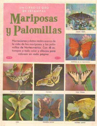 UN LIBRO DE ORO DE ESTAMPAS MARIPOSAS Y PALOMILLAS ALBUM Nº 54. COMPLETO